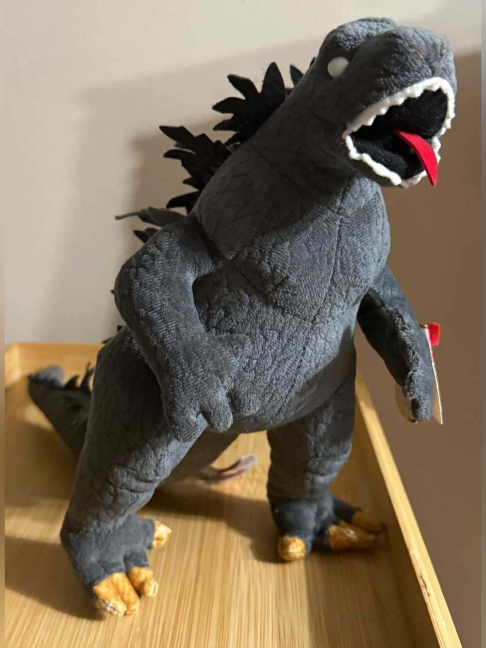 Godzilla Classic TY Plush White Eyes 2001 Ty Japan Exclusive w Tag Collector’s